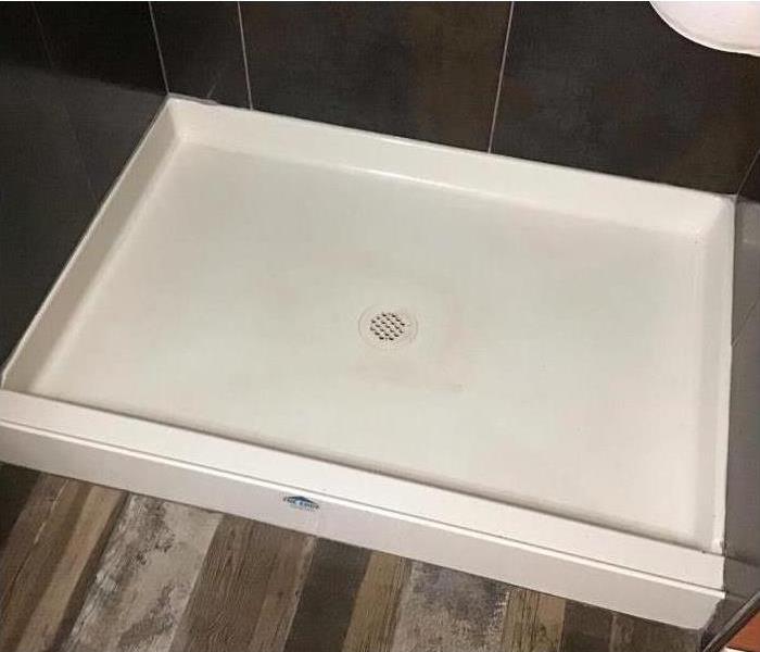 clean shower pan 