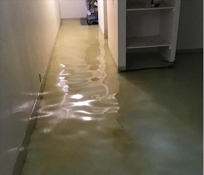 standing water in hallway 