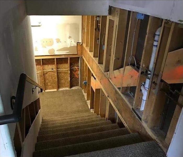 demoed stairwell 